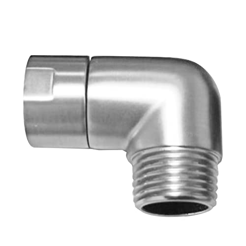 Handbrause Adapter 90 Grad, Winkelstück Für Handbrause Beweglich Duscharmanschluss (90°-B) von TWSOUL