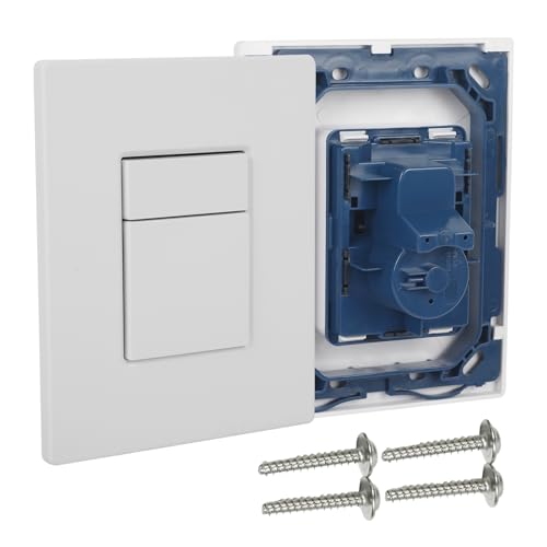 Betätigungsplatte drückerplatte Chrom Kunststoff WC spülkasten ersatzteile,Passt zu Grohe Skate Cosmopolitan - Abdeckplatte (197x156mm,wassersparend, für 2-Mengen- & Start & Stopp- Betätigung) von TWSOUL