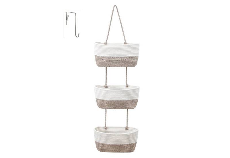 TWSOUL Aufbewahrungsbox Wandablagekorb aus 3-lagigem Baumwollseil geflochten, Leinen mit Haken TWSOUL Aufbewahrungsbox Wandablagekorb aus 3-lagigem Baumwollseil geflochten, Leinen mit Haken von TWSOUL