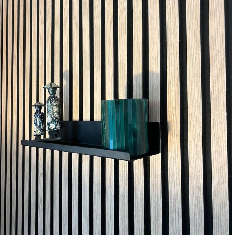 TWSOUL Deko-Wandregal Regal für Akustikpaneele, Schwarz Metall Mehrere Größen Wandregal, Akustikpaneele Zubehör, Schweberegal Wandorganizer für Wohnzimmer TWSOUL Deko-Wandregal Regal für Akustikpaneele, Schwarz Metall Mehrere Größen Wandregal, Akustikpaneele Zubehör, Schweberegal Wandorganizer für Wohnzimmer von TWSOUL