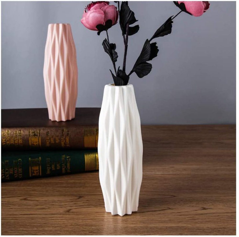 TWSOUL Dekovase Kunststoffvase, Dekorative Vase im nordischen Stil von TWSOUL