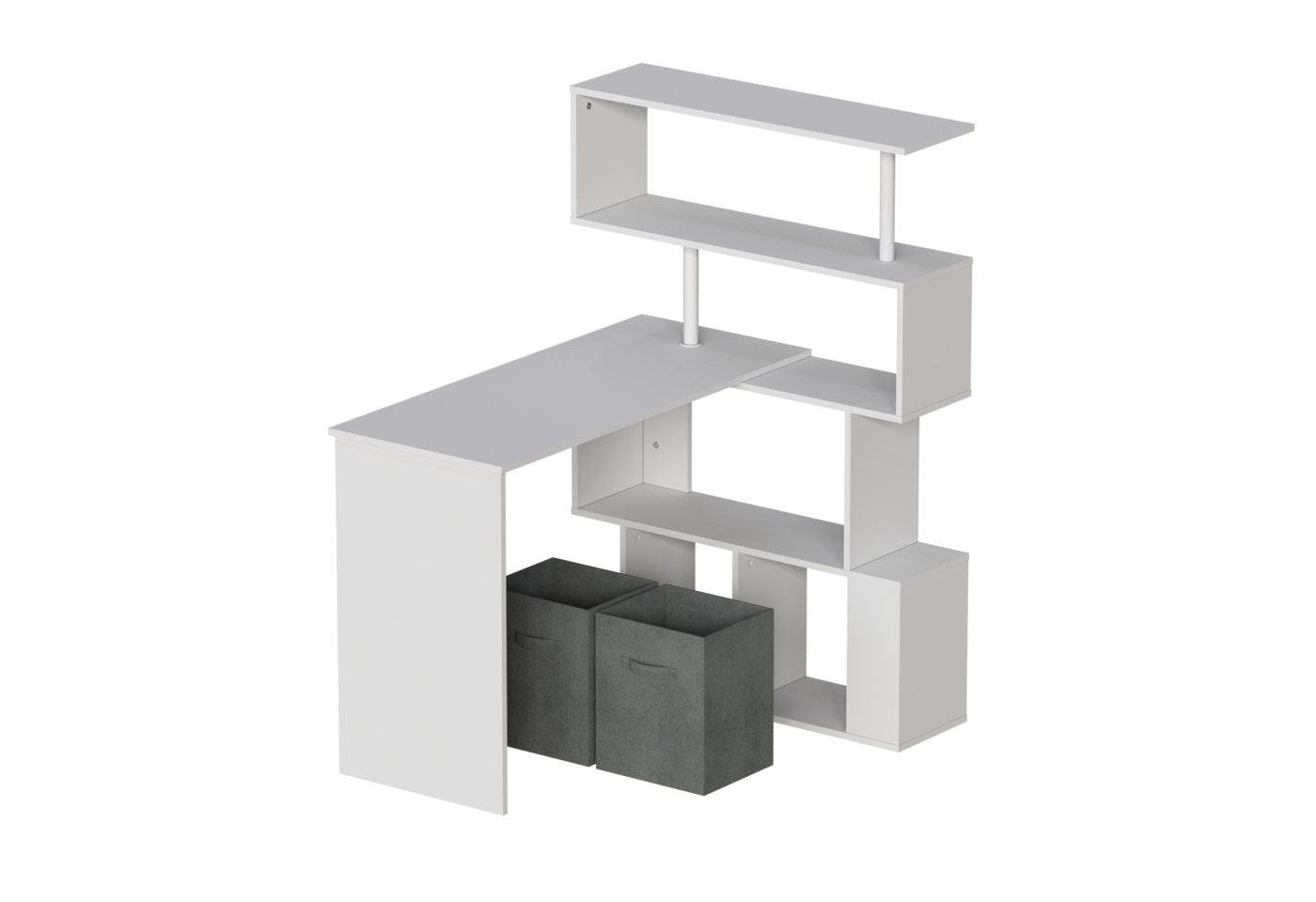TWSOUL Eckschreibtisch Eckschreibtisch, Drehbarer Computertisch mit Ablage TWSOUL Eckschreibtisch Eckschreibtisch, Drehbarer Computertisch mit Ablage von TWSOUL