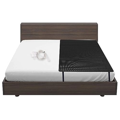 Erdungsbettlaken, Erdungsbettmatte Bett Set, Erdungsmatte zur Verbesserung des Schlafens, Atmungsaktive Erdungsbettmatte mit Elastischen Riemen (68 * 185cm) von TWSOUL