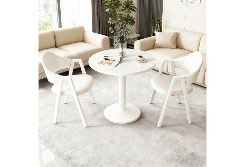 TWSOUL Essgruppe Esstisch mit 2 Stühlen,Esszimmertisch für 2 Personen, 60×60×74 cm, Schwarz/Weiß,Modernes Design TWSOUL Essgruppe Esstisch mit 2 Stühlen,Esszimmertisch für 2 Personen, 60×60×74 cm, Schwarz/Weiß,Modernes Design von TWSOUL