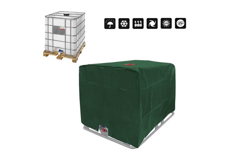 TWSOUL Gartenmöbel-Schutzhülle 1000L-Eimerabdeckung, IBC-Wassertank-Eimerabdeckung, 210D Oxford-Stoff, 120 x 100 x 116 cm von TWSOUL