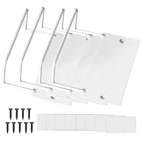 TWSOUL Matratzenhalter für Bettrahmen,Rutschfester Verstellbare Matratzenstopp Matratzenbügel, Matratzenstabilisatoren,Anti-Rutsch-Stopper,Rutschfester Matratzen-Haltestange 2PCS (Zweiloch Weiß 4PCS) von TWSOUL
