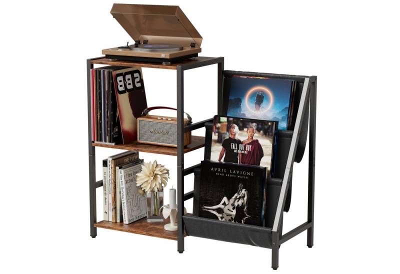 TWSOUL Plattenständer Multifunktionaler Plattenständer, Plattenspielerständer von TWSOUL