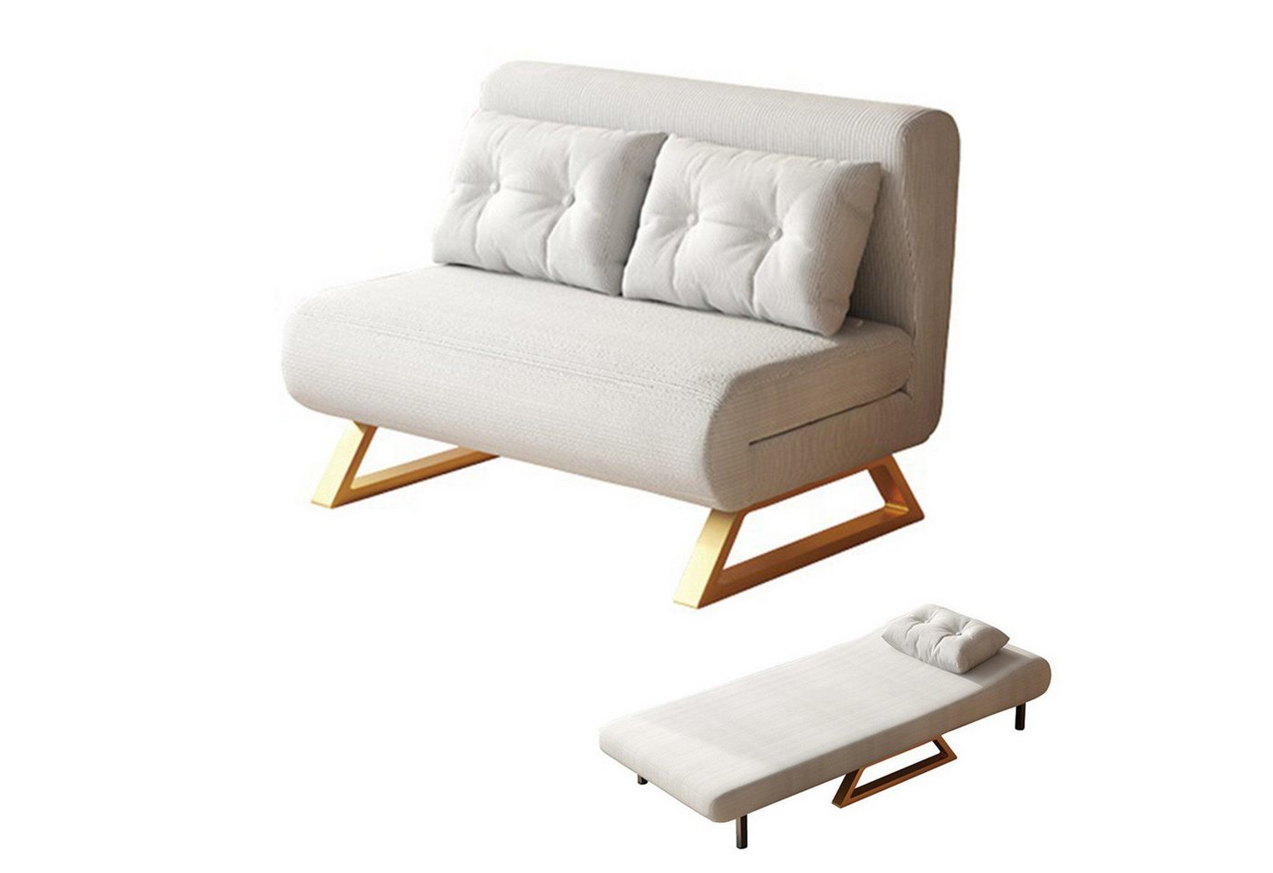 TWSOUL Schlafsofa Klappbares Schlafsofa,faltbares Gästebett, Rückenlehne in funf Stufen verstellbar TWSOUL Schlafsofa Klappbares Schlafsofa,faltbares Gästebett, Rückenlehne in funf Stufen verstellbar von TWSOUL