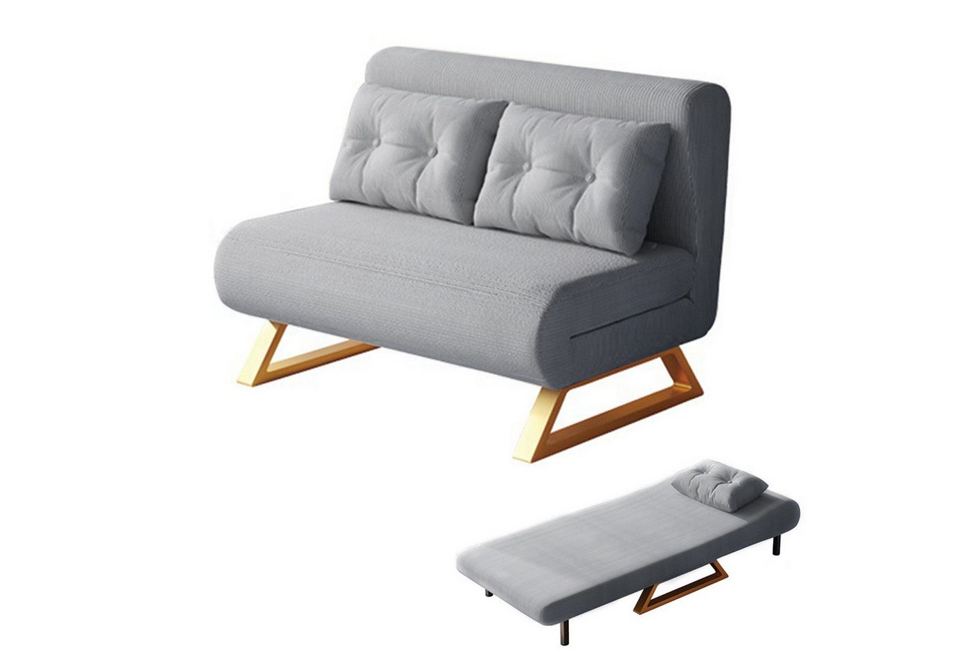 TWSOUL Schlafsofa Klappbares Schlafsofa,faltbares Gästebett, Rückenlehne in funf Stufen verstellbar TWSOUL Schlafsofa Klappbares Schlafsofa,faltbares Gästebett, Rückenlehne in funf Stufen verstellbar von TWSOUL