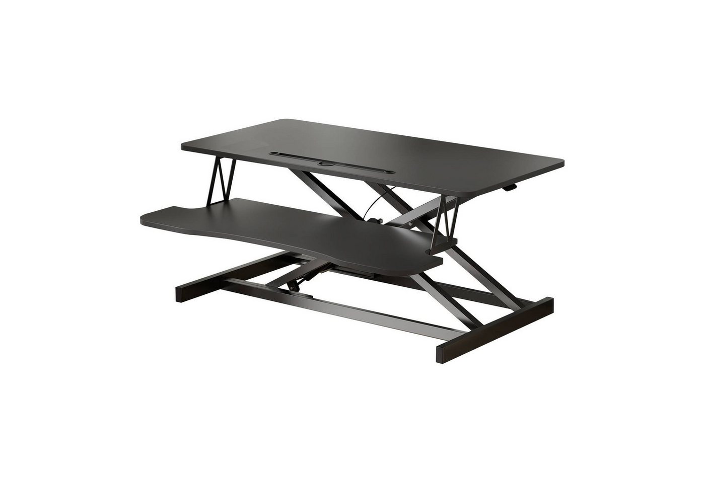 TWSOUL Schreibtischaufsatz 93cm Stehpult-Konverter höhenverstellbarem Aufsatz Steh-Arbeitsplatz, für zwei Monitore und Laptop, mit breiter Tastaturablage, Schwarz TWSOUL Schreibtischaufsatz 93cm Stehpult-Konverter höhenverstellbarem Aufsatz Steh-Arbeitsplatz, für zwei Monitore und Laptop, mit breiter Tastaturablage, Schwarz von TWSOUL