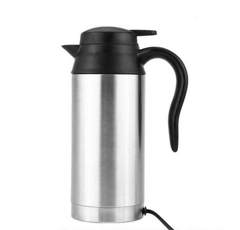TWSOUL Tasse 750ml 12V/24v Auto-Heizung-Wasserkocher, 750ml aus Edelstahl, isoliert und verbrühungssicher von TWSOUL