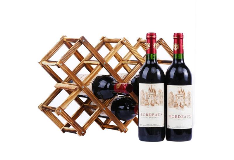 TWSOUL Weinregal Weinregal aus Holz,Klappbares Weinregal aus Holz, 45cm*12cm*31cm von TWSOUL