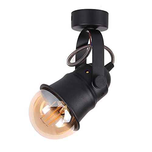 TWSXTE Vintage Deckenleuchte Retro Wandlampe LED Strahler Verstellbare Rustikal Wandleuchte, E27 Fassungen für Lampen bis 60W (ohne Glühbirne) von TWSXTE