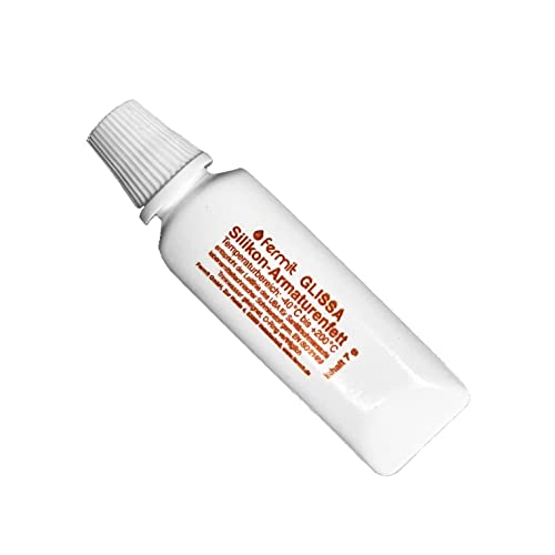 Fermit GLISSA Silikon-Armaturenfett O-Ring-verträglich und Nichttropfend für Trinkwasser Made in Germany (7 Gramm) von TWaLa