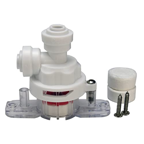 TWaLa Aquastop Sicherheitsventil für 1/4" Schlauch (6,35mm) Wasserstopp für Osmoseanlagen Wasserfilter SBS Kühlschrank Lekageschutz von TWaLa