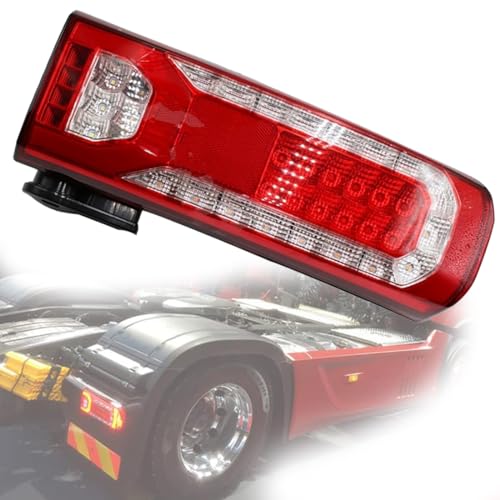 TXBZQKJ LKW Rücklicht Heckleuchte für Actros MP4 MP5 24V Auto Linke/Rechte Rückleuchten Rücklichter Hinten Ersatz, Mit Kennzeichenlicht-Summer,Right-Ⅲ von TXBZQKJ