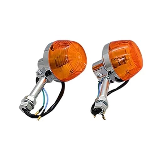 TXDBD Blinker 2/4pcs Moto Turn Signal Lights Blinkers Front Rear Indicators for H&onda XL100 C70 CT70 CT90 for CB350 CM400 for CB450 for CB750(2 Stück Langarm) von TXDBD