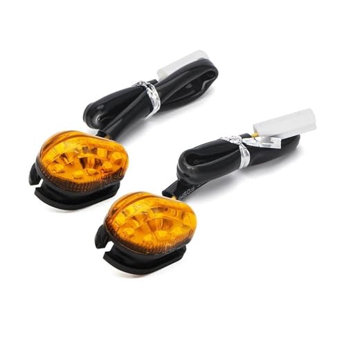 TXDBD Blinker Motorcycle 2 Wires Turn Signal Light for Y&amaha Mt01 Mt25 Mt03 Mt07 Mt09 Mt10 Turning Indicators Blinkers Lamp(Orange,170mm) von TXDBD