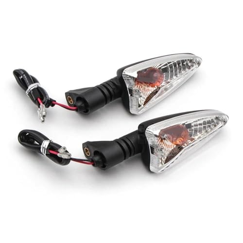 TXDBD Blinker Motorcycle Front Rear Turn Signal Indicator Light for Daytona 675 675R Tiger 800 800XC 1050 Indicators Lamp Flasher Blinker(KLAR) von TXDBD