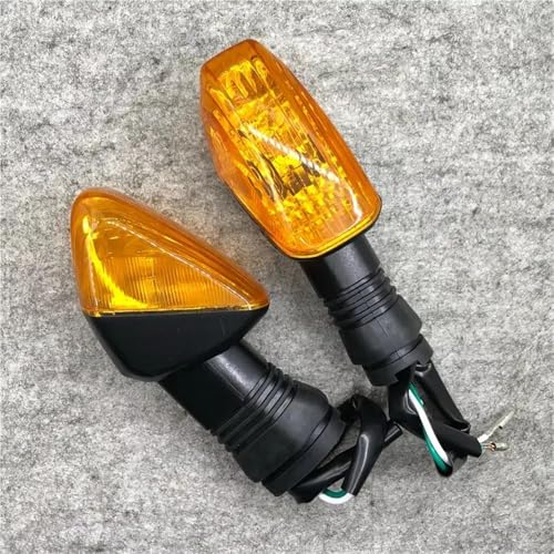 TXDBD Blinker Motorcycle Front Rear Turn Signal Lights Indicators Blinker Lamp for K&awasaki ZX-6R ZX-6RR Z750S KLE 500/650 for VERSYS KLR650(Yellow Lens) von TXDBD