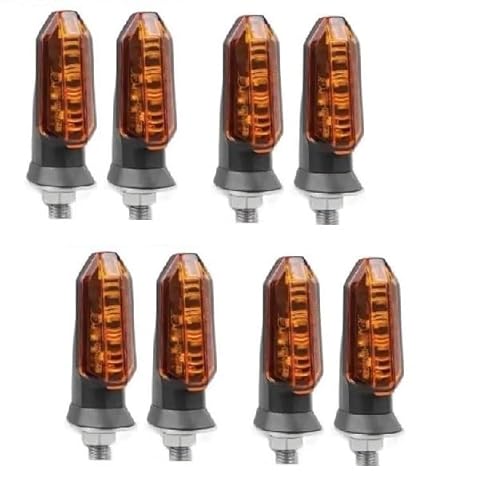 TXDBD Blinker Motorcycle Indicators Turn Signal Light Lamp for H&onda CBR1000RR CB300R CBR300R CB150R Shadow VT750 600 VT600 Grom 125 CBR600F(Bernstein,8 STK) von TXDBD