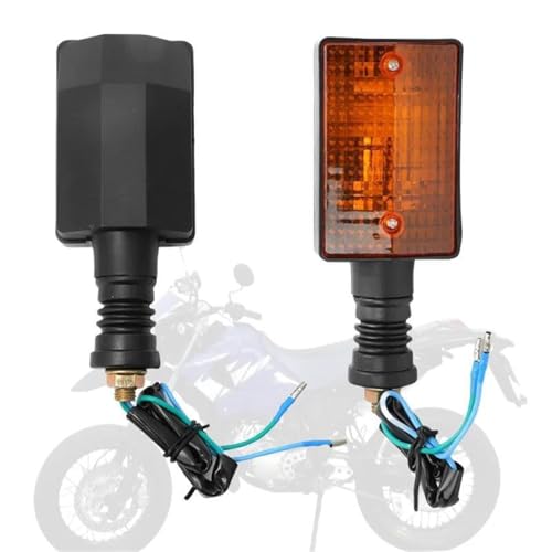 TXDBD Blinker Motorcycle Rear Brake Turn Signal Lights Indicator Blinker Lamp for Y&amaha AS2 AT1 125 AT1M AT1MX AT2M ATMX Motorcross AT2 AT3 125(2 Stück) von TXDBD