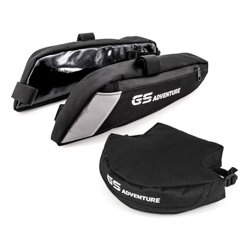 TXDBD Motorrad-Heckgepäckträger-Seitentasche Für B&MW R 1250 1200 GS R1250GS R1200GS LC (2013-) wasserdichte Rahmentasche Für Reisewerkzeug Satteltasche Seitentasche(SCHWARZ 1) von TXDBD