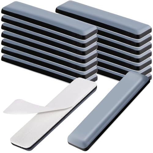 TXErfolg 16STK Möbelgleiter Teflon Selbstklebend Möbelgleiter Set 19x70mm Teppichgleiter Schutz für Parkett Fliesen Laminat Leises Gleiten | Kratzschutz für Stühle Sofa Schwerlastmöbel von TXErfolg