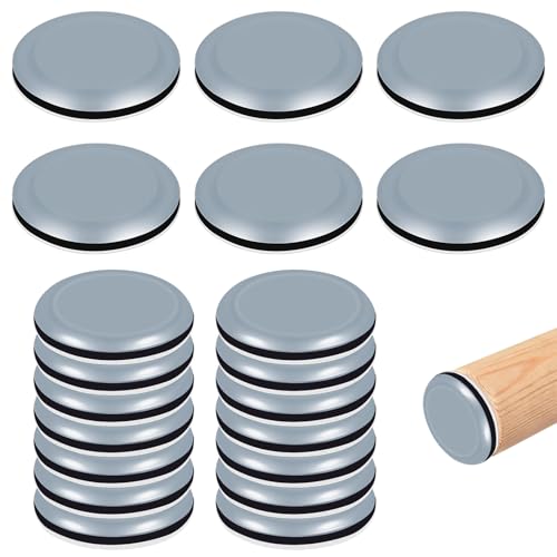 20 STK Teflongleiter Selbstklebend (Rund) Möbelgleiter Ø25mm Teppichgleiter Möbelgleiter PTFE Teflongleiter für Parkett Fliesen Laminat | Leises Gleiten | Kratzschutz für Stühle Sofa Schwerlastmöbel von TXErfolg