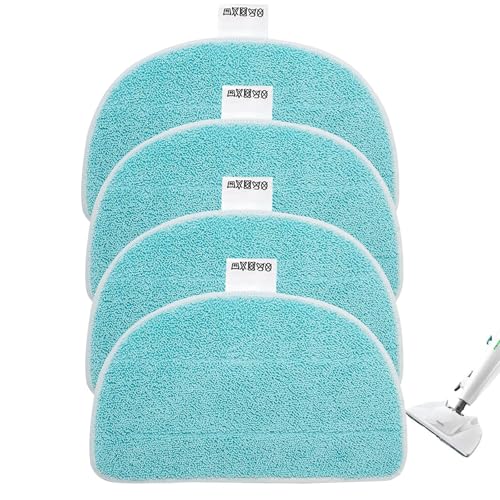 4 Stück Ersatzpad für Leifheit CleanTenso Power 2.0 Dampfreiniger 32x19.5cm Mikrofaser Dampfbesen Wischbezug für eine porentiefe Reinigung Dampfmop Ersatz mit Klettunterseite für CleanTenso Power von TXErfolg