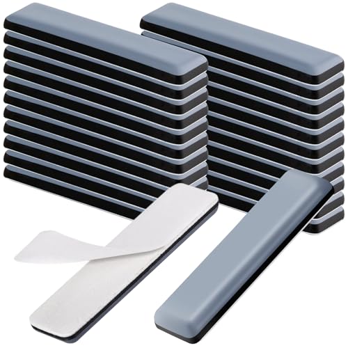 TXErfolg 24STK Möbelgleiter Teflon Selbstklebend Möbelgleiter Set 19x70mm Teppichgleiter Schutz für Parkett Fliesen Laminat Leises Gleiten | Kratzschutz für Stühle Sofa Schwerlastmöbel von TXErfolg