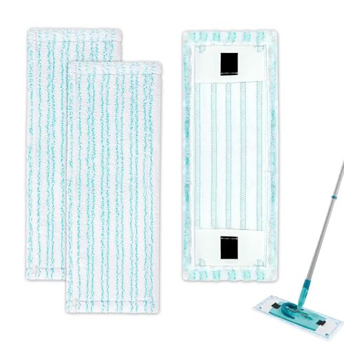 TXErfolg 3 Stück Wischbezug für Leifheit Clean Twist M Ergo Micro Duo, 38x15cm Bodenwischer Ersatzbezug Mikrofaser Set für Leifheit Bodenwischern Wischbezüge Ersatzzubehör für alle Böden von TXErfolg