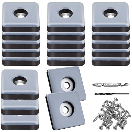 TXErfolg Teflongleiter zum Schrauben 20 Stück 25mm Teflongleiter Quadratisch Möbelgleiter mit 20 Edelstahlschrauben 2 Bohrer Bodengleiter Möbelgleiter-Set Effektiver Schutz Ihrer Möbel Stühle Böden TXErfolg Teflongleiter zum Schrauben 20 Stück 25mm Teflongleiter Quadratisch Möbelgleiter mit 20 Edelstahlschrauben 2 Bohrer Bodengleiter Möbelgleiter-Set Effektiver Schutz Ihrer Möbel Stühle Böden von TXErfolg