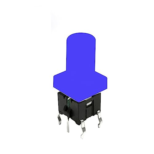 1 Stück 10 x 10 x 9 wasserdichter Schalter mit Licht, blauer Lichtschalter von TXJZUQPJ
