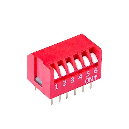 10 Stück 6-Positionen-DIP-Schalter mit seitlichem Kurzgriff und Umkehrfunktion, DIP-Schalter for programmierbare SPS-Steuerung 10 Stück 6-Positionen-DIP-Schalter mit seitlichem Kurzgriff und Umkehrfunktion, DIP-Schalter for programmierbare SPS-Steuerung von TXJZUQPJ