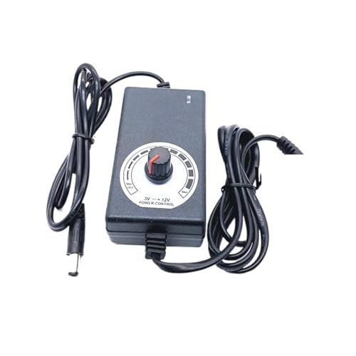 3V-12V 3V-24V 9V-24V Einstellbarer Adapter mit Spannungsanzeige DC 5,5x2,1/2,5mm(3-12V 2A,US Plug) von TXJZUQPJ