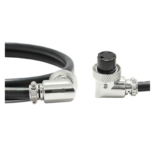 GX16 Winkelstecker weiblich mit Loch/ungeschirmt/2/3/4/5/6/7/8/9/10 Adern(2 core/1 meter line) von TXJZUQPJ