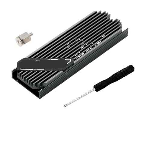 M2 2280 SSD-Festplatte Aluminium-Kühlkörper mit Wärmeleitpad-Kühlkörper(Dark Grey A) von TXJZUQPJ