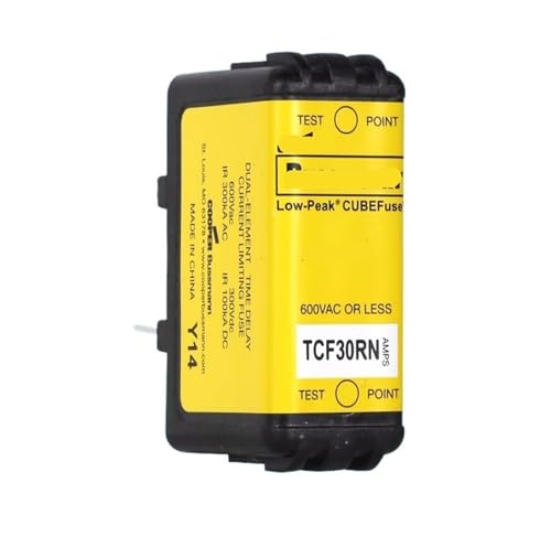 Sicherung TCF30-30RN 30A 600V Zeitverzögerungssicherung Klasse CF(TCF30RN without indicator light) von TXJZUQPJ