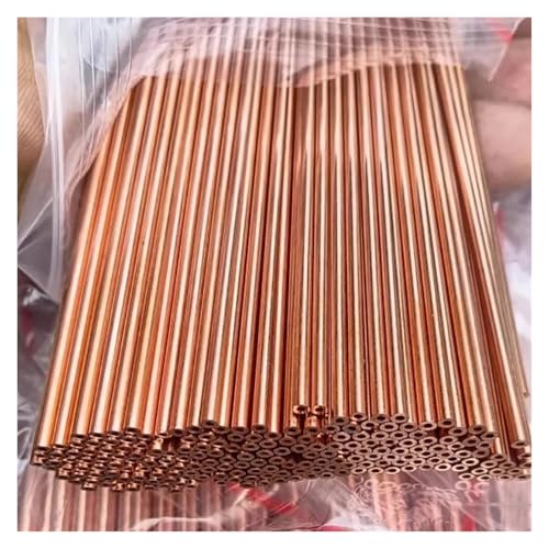 2 Stück/Los Außendurchmesser 1 mm – 10 mm T2 Mikrokupferrohr, Länge 500 mm, dünnwandige Hohlkapillare, kompatibel mit harten, geraden, dünnwandigen Kupferrohren(10mm x 0.5mm) von TXLDZSWO
