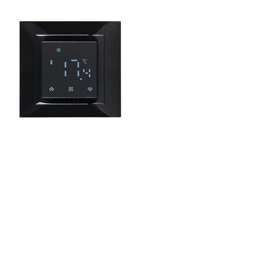 Zubehör, kompatibel mit MINCO, Smart WIFI MK08 Thermostat, Ferntemperaturregler 3A 16A, kompatibel mit Wasser-/Elektroboden-/Gaskessel, 1 Stück(GB-16A WIFI Black) von TXLDZSWO