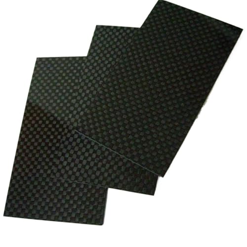 1 Stück 100 mm x 250 Kohlefaserplatten, Kohlefaserplatte, 0,5 mm-5 Dicke, Kohlefaser-Modellmaterial(0.5mm twill glossy) von TXLEAPEY