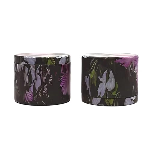 12 stücke 4 unzen Runde Kerze Glas Mit Deckel DIY Aromatherapie Kerze Gläser Eisen Tee Dosen Reise Leere Creme Kosmetische Lagerung Container(Flower) von TXLEAPEY