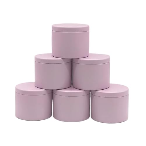 12 stücke 4 unzen Runde Kerze Glas Mit Deckel DIY Aromatherapie Kerze Gläser Eisen Tee Dosen Reise Leere Creme Kosmetische Lagerung Container(Pink) von TXLEAPEY