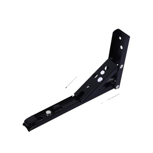 2 STÜCKE 8-14 Zoll Einstellbar Wandmontage Dreieck Klappwinkel Halterung Bank Tisch Regal Halterung Möbel Schwere Unterstützung Hardware Für Bänke Und Regale(2PCS Black 10inch) von TXLEAPEY