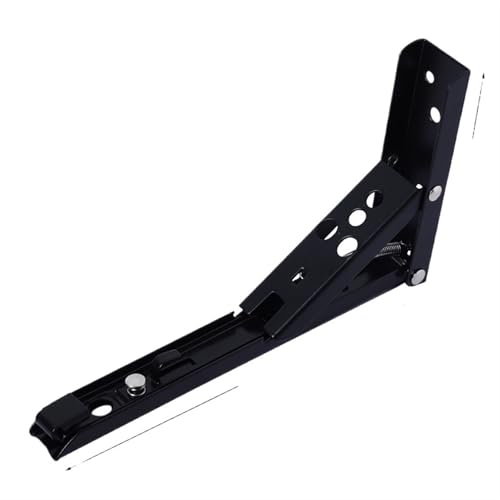 2 STÜCKE 8-14 Zoll Einstellbar Wandmontage Dreieck Klappwinkel Halterung Bank Tisch Regal Halterung Möbel Schwere Unterstützung Hardware Für Bänke Und Regale(2PCS Black 14inch) von TXLEAPEY