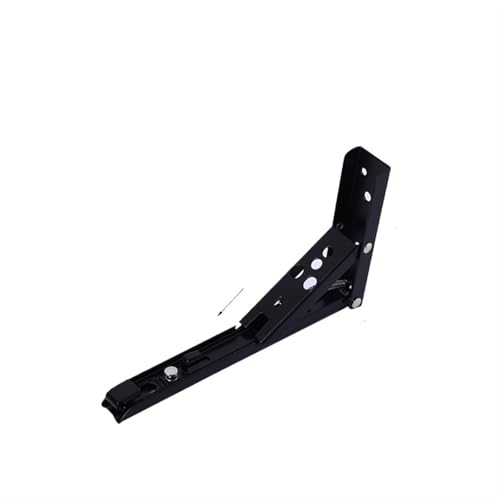 2 STÜCKE 8-14 Zoll Einstellbar Wandmontage Dreieck Klappwinkel Halterung Bank Tisch Regal Halterung Möbel Schwere Unterstützung Hardware Für Bänke Und Regale(2PCS Black 8inch) von TXLEAPEY