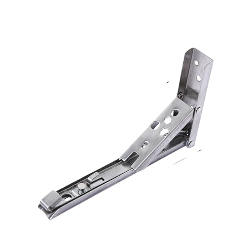 2 STÜCKE 8-14 Zoll Einstellbar Wandmontage Dreieck Klappwinkel Halterung Bank Tisch Regal Halterung Möbel Schwere Unterstützung Hardware Für Bänke Und Regale(2PCS Silver 10inch) von TXLEAPEY