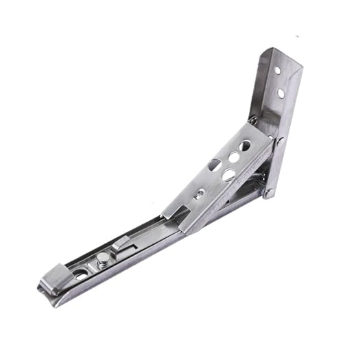 2 STÜCKE 8-14 Zoll Einstellbar Wandmontage Dreieck Klappwinkel Halterung Bank Tisch Regal Halterung Möbel Schwere Unterstützung Hardware Für Bänke Und Regale(2PCS Silver 12inch) von TXLEAPEY