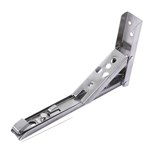 2 STÜCKE 8-14 Zoll Einstellbar Wandmontage Dreieck Klappwinkel Halterung Bank Tisch Regal Halterung Möbel Schwere Unterstützung Hardware Für Bänke Und Regale(2PCS Silver 14inch) von TXLEAPEY